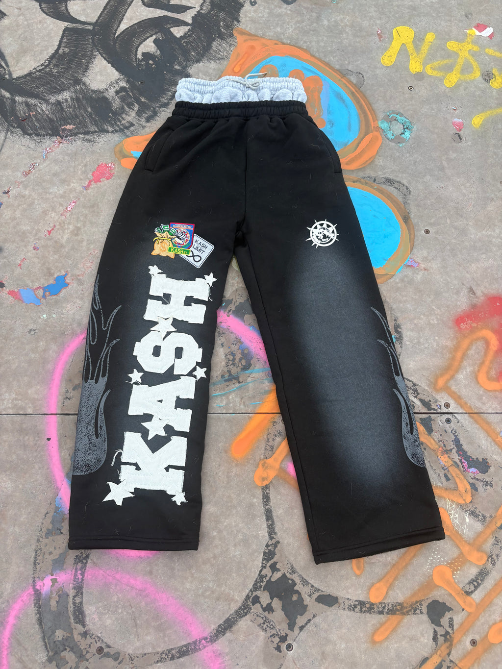 Skye “KASH” Sweatpants (BLACK/PINK)