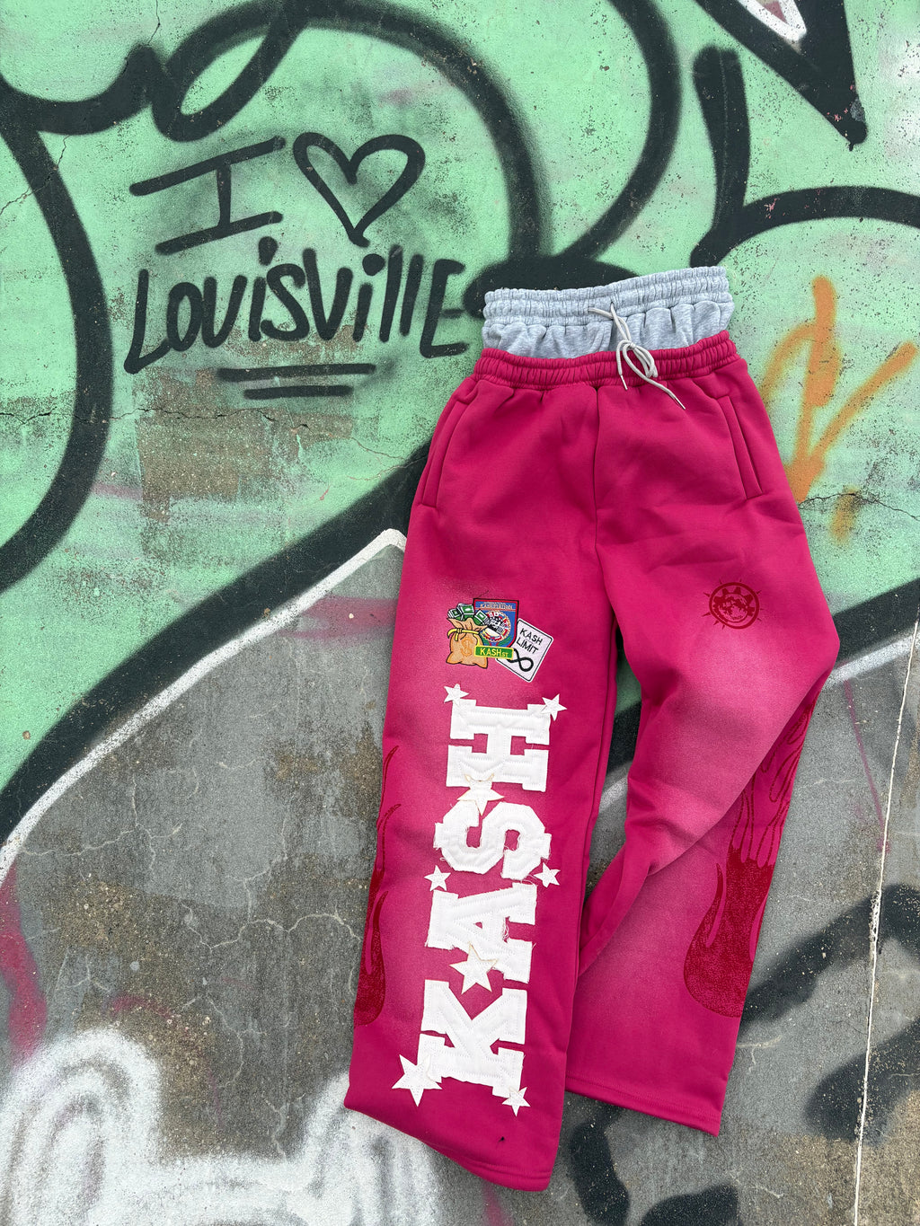 Skye “KASH” Sweatpants (BLACK/PINK)