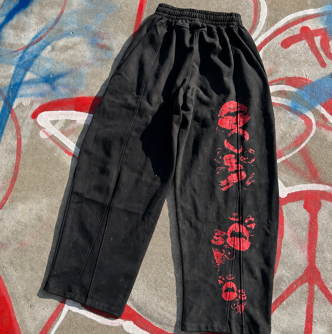 Kiss Sweatpants Black