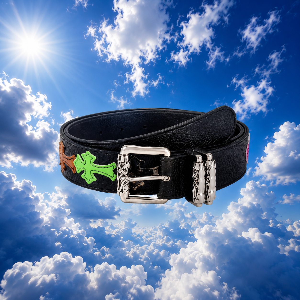 BLACK CROSSES BELT