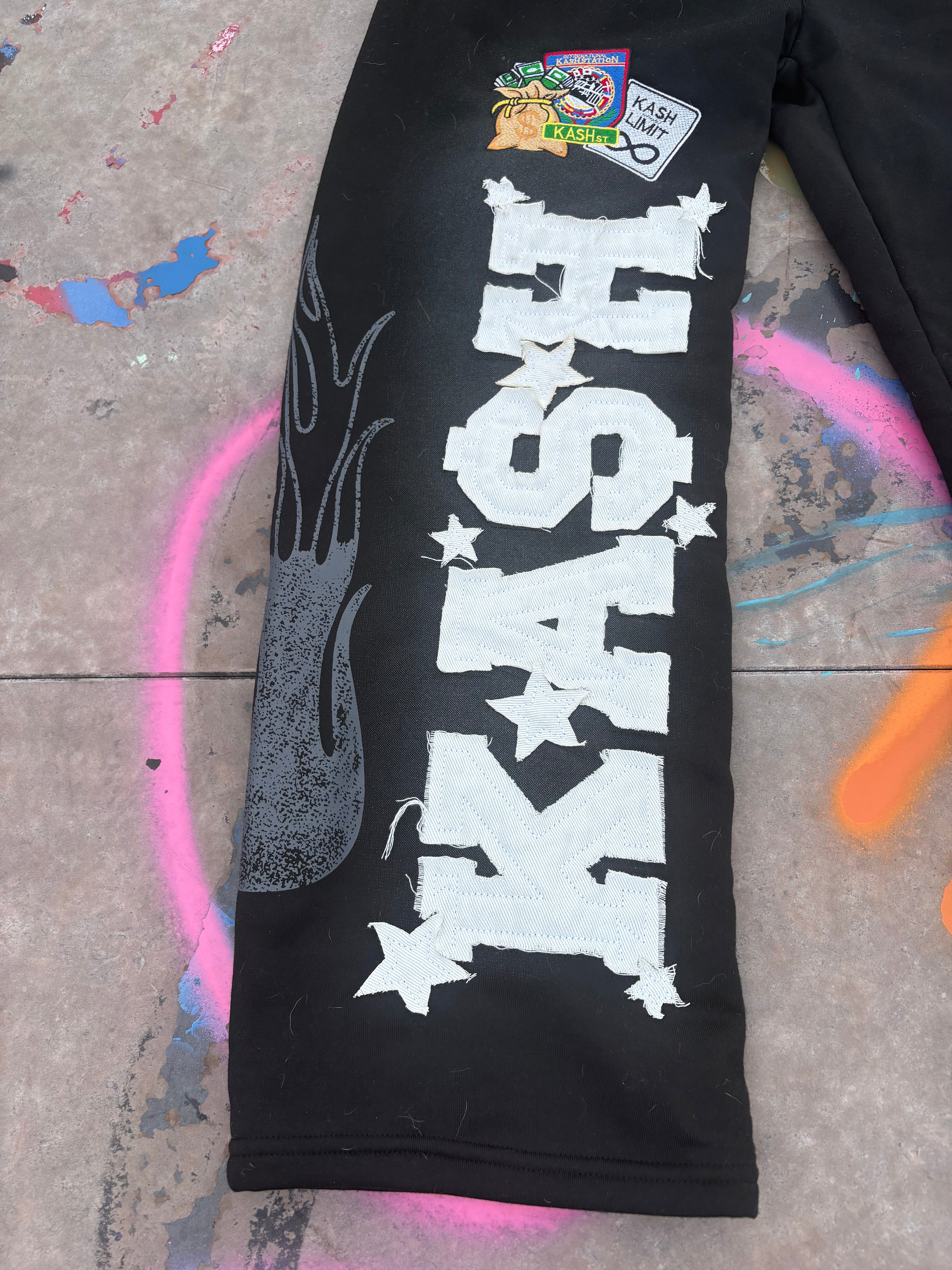 Skye “KASH” Sweatpants (BLACK/PINK)