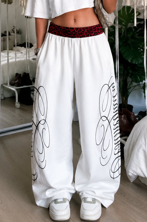 Skye Cheetah SIGNATURE Sweatpants (BLACK/WHITE)