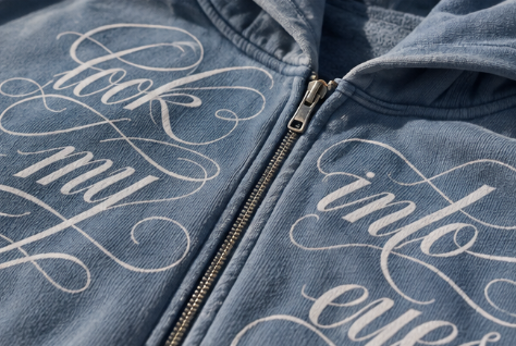Look Into My Eyes Zip Up (Black/Skye Blue)
