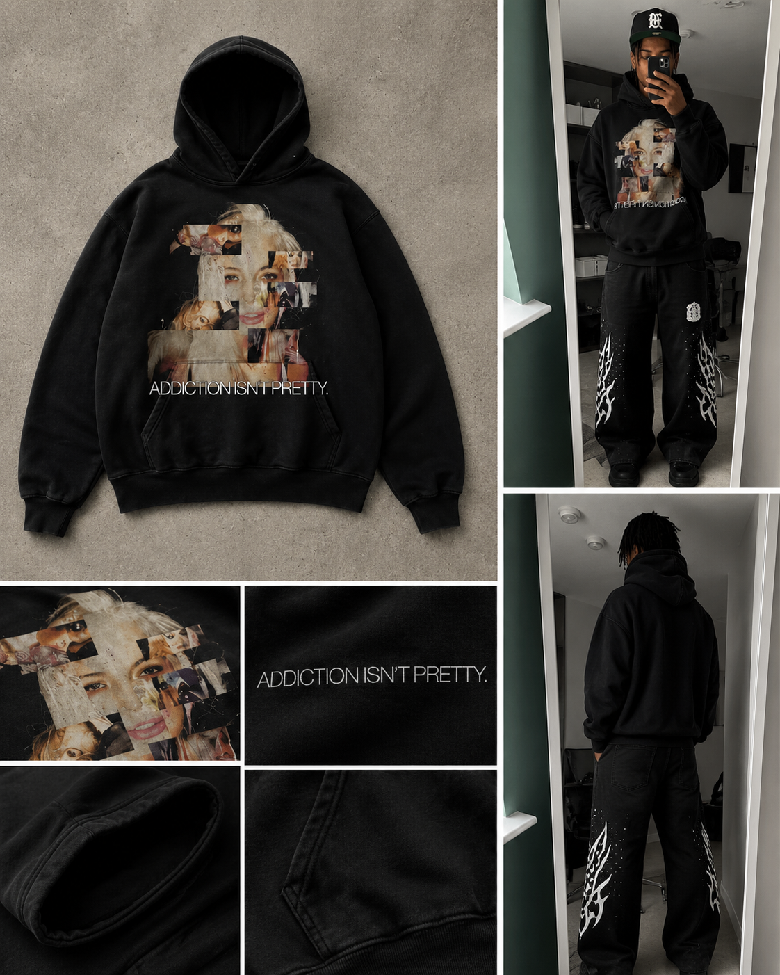ADDICTION ISN'T PRETTY HOODIE