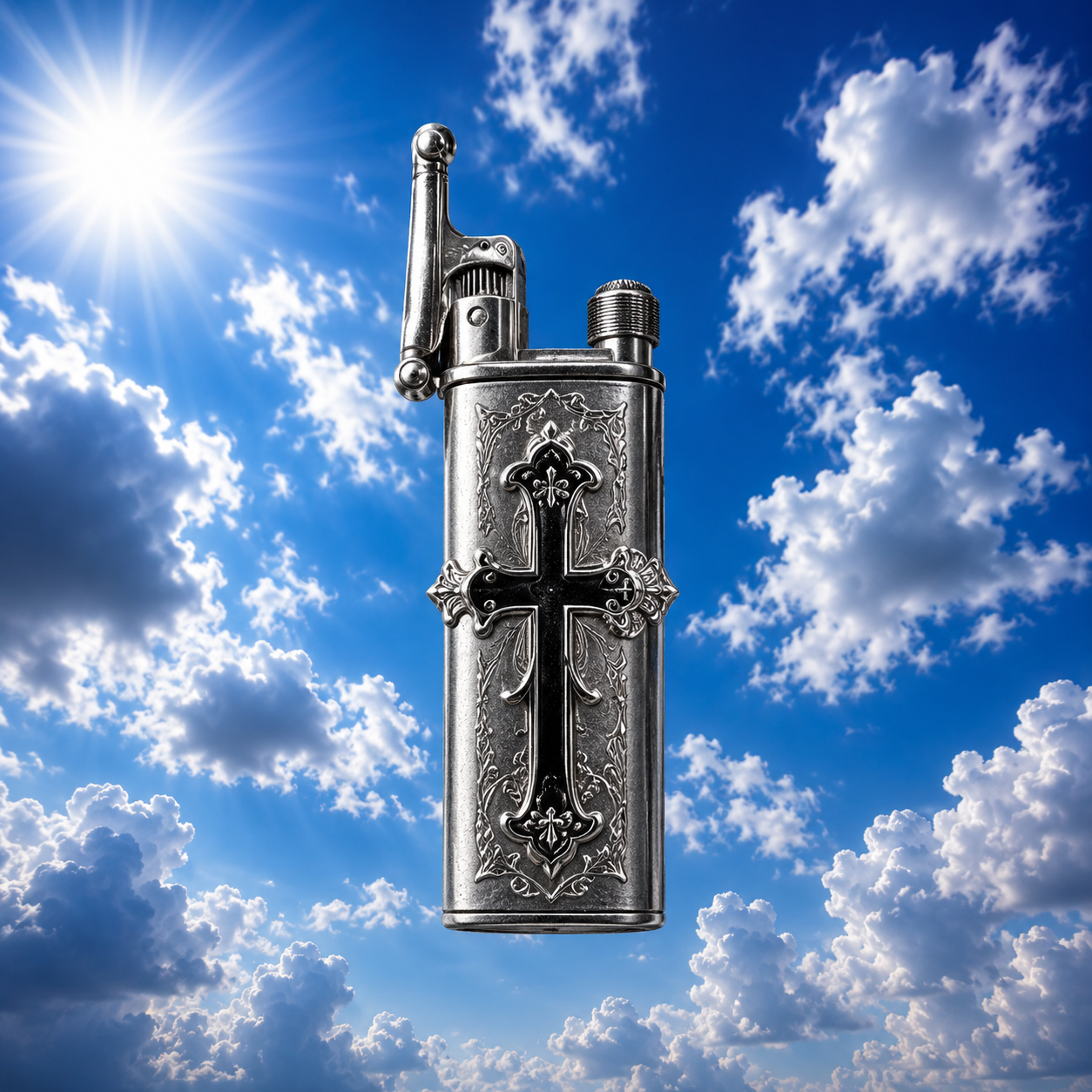 Handmade Cross Lighter