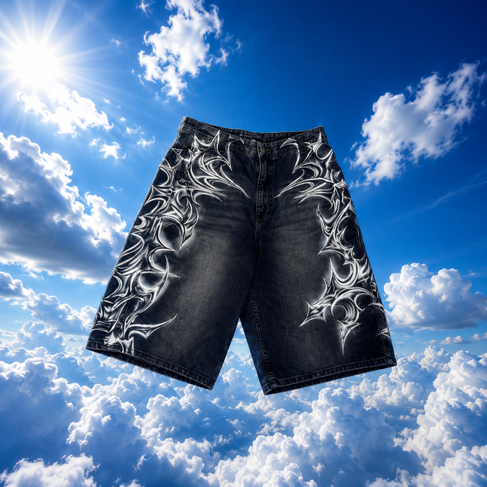 Skye “GOTHIC” Denim Shorts
