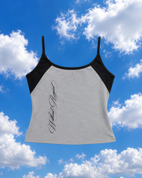 Gray Without Regret Crop Top